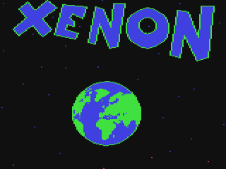 Xenon title screen for Commodore 64